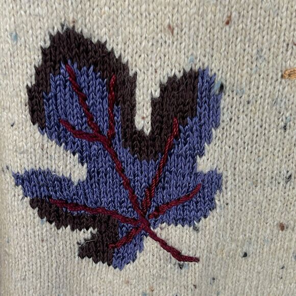 Vintage Christopher & Banks Cardigan Sweater Womens Medium Hand Embroidered Silk - Picture 4 of 10